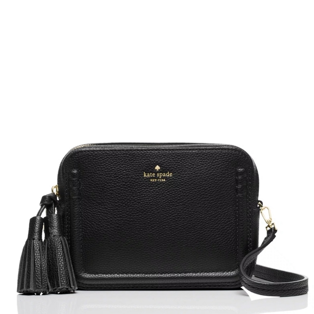 Kate Spade Black Crossbody Bag with Tassel